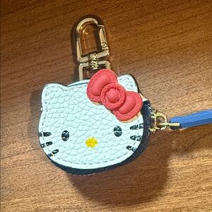 Hello Kitty White and Red Mini Bag Charm